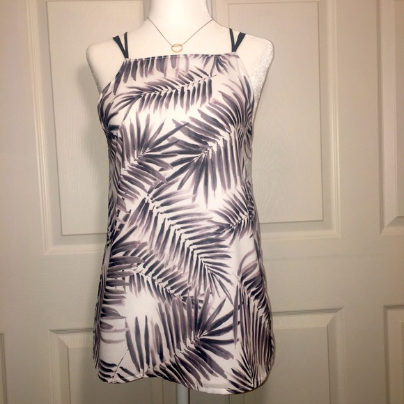 Sam Edelman XS Leaf Shadow Racer Back Dressy Tank - Picture 2 of 8